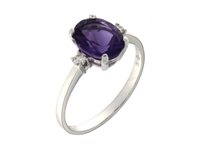 Anello Mirco Visconti Donna ANELLI PIETRE SEMIPREZIOSE in Oro bianco Ametista 1.68 Ct LF128/20AM - LF128/20AM